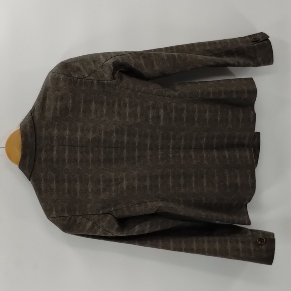 Maison Scotch blazer jacket Snakeskin fitted blazer two button taupe gray black - Picture 7 of 12